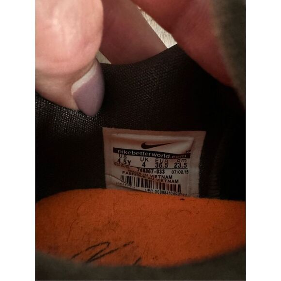 Nike KD 8 Easy Euro Light Grey Orange Lace-Up Basketball Shoes Youth Size 4.5 6W - Picture 12 of 12